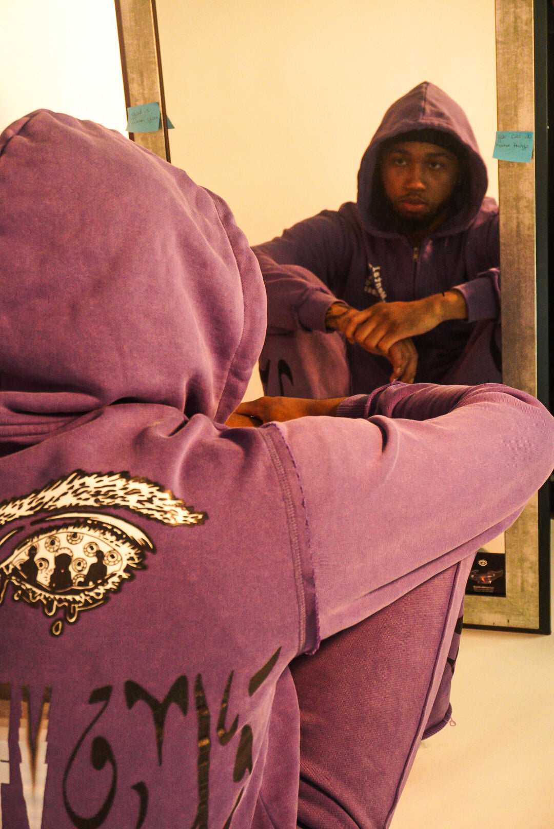 Purple Distressed (MHA) Anxiety Zip Up