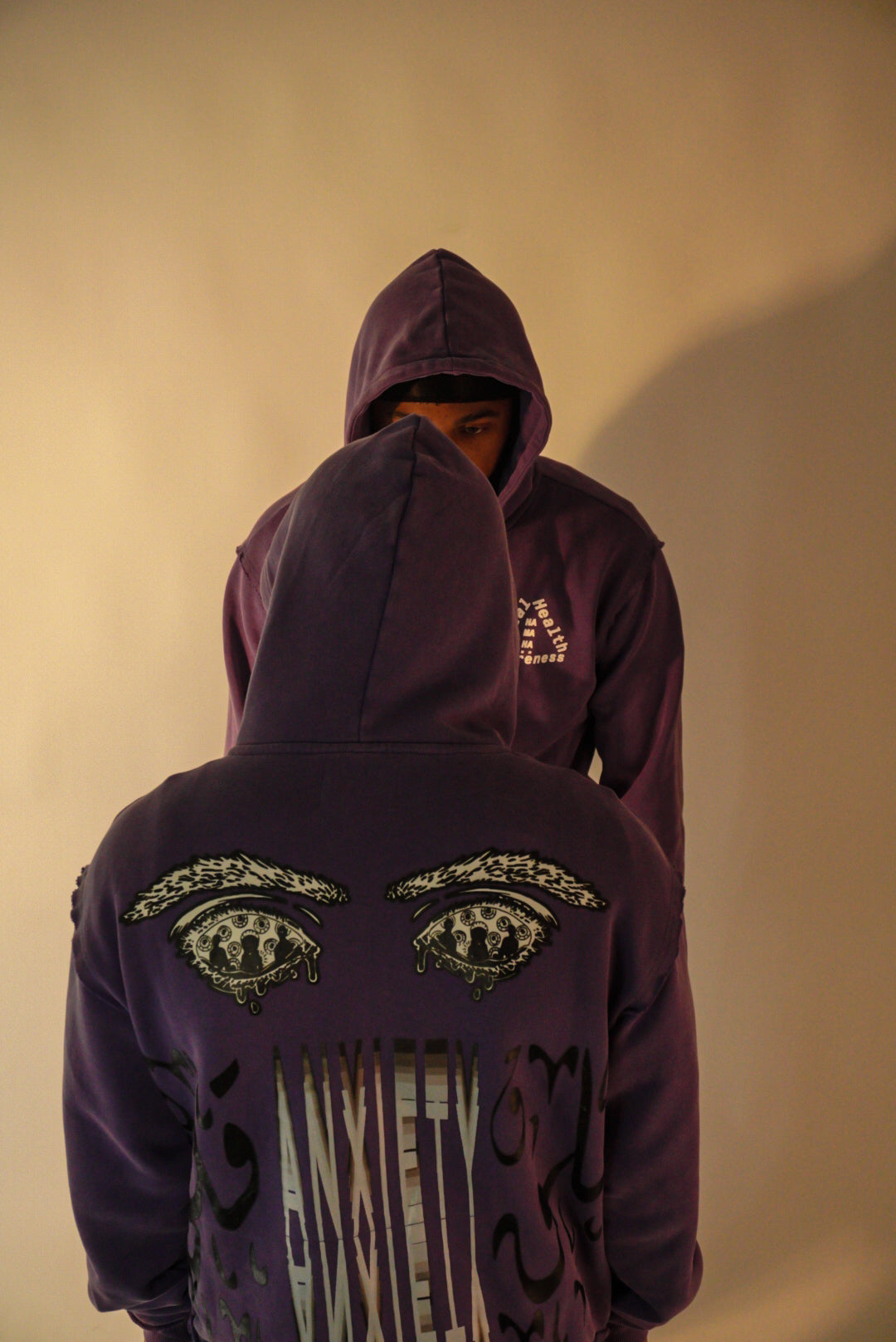 Purple Distressed (MHA) Anxiety Zip Up
