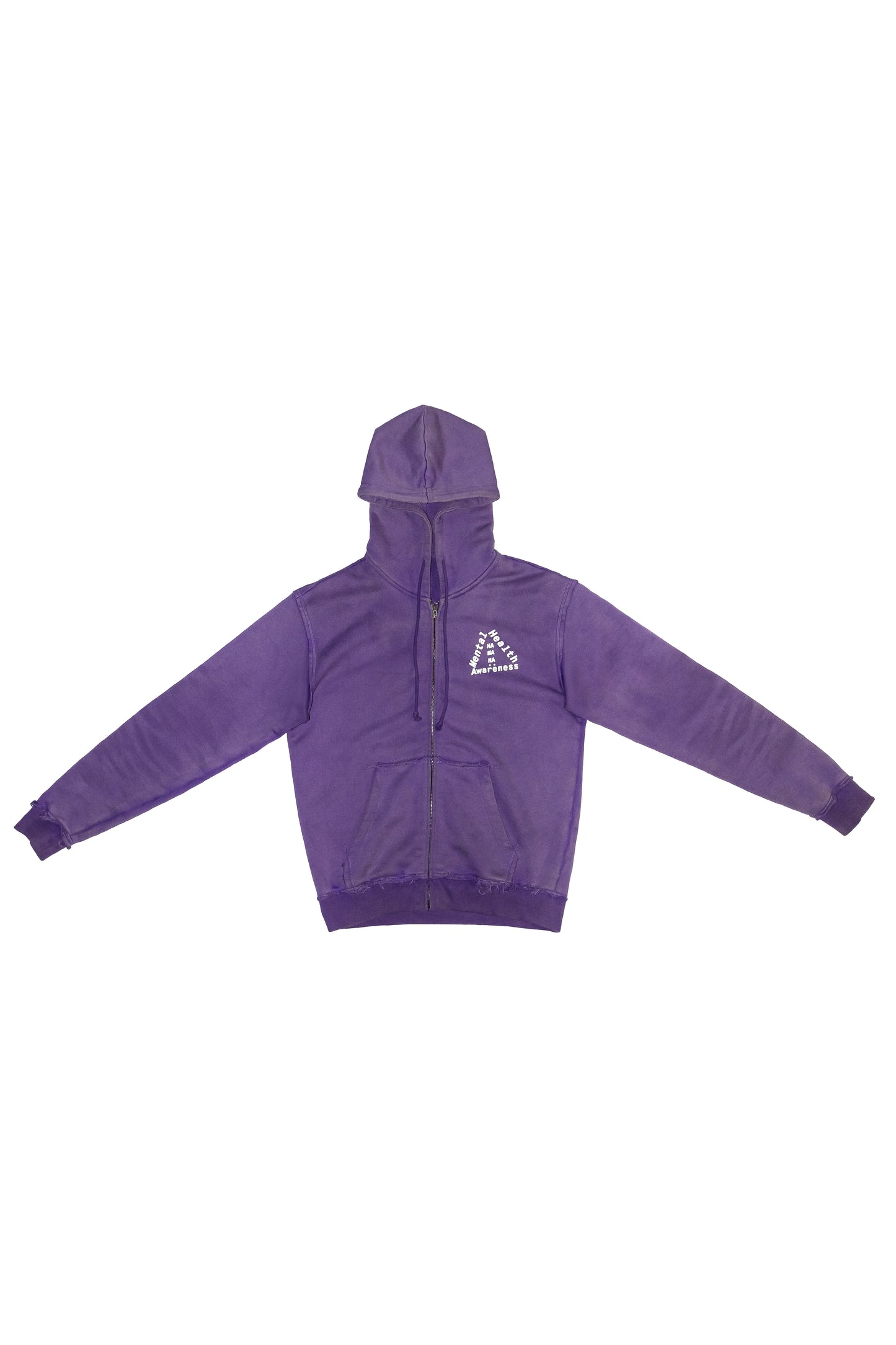 Purple Distressed (MHA) Anxiety Zip Up