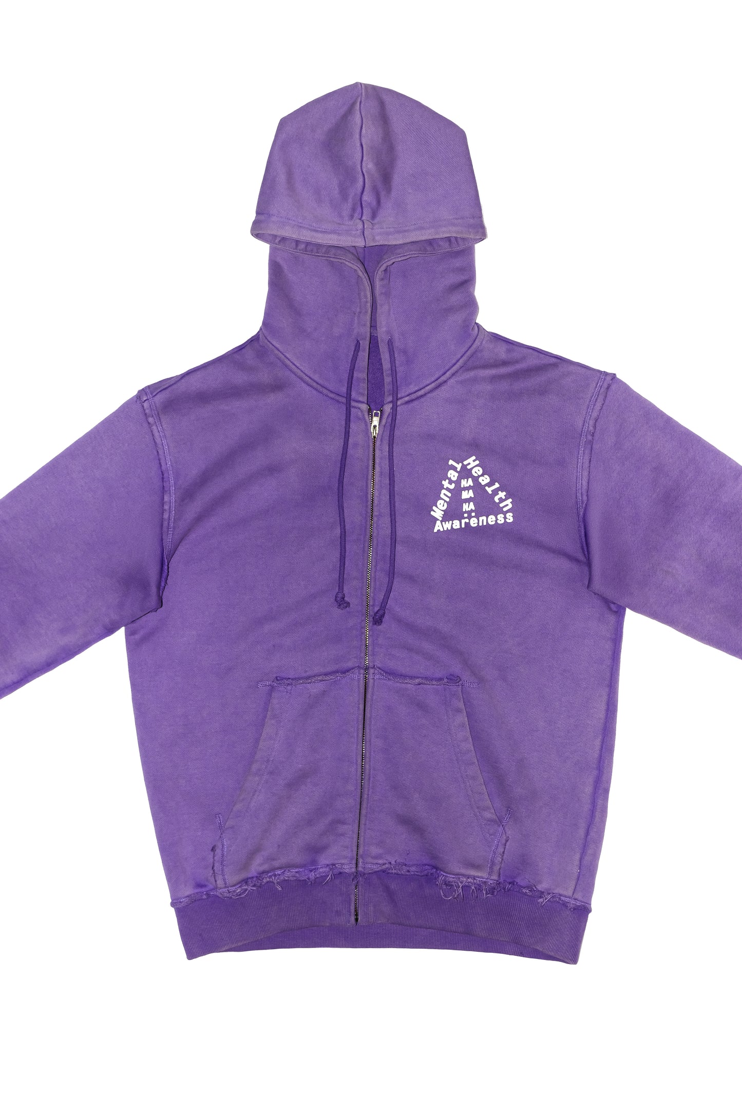 Purple Distressed (MHA) Anxiety Zip Up