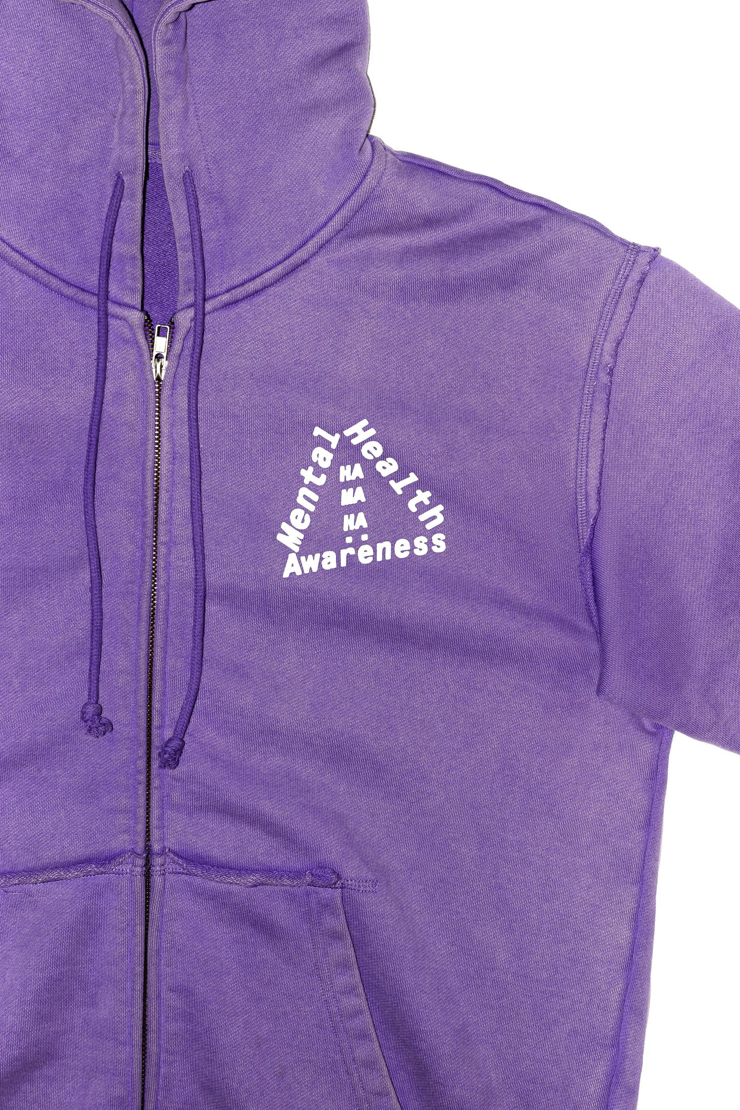 Purple Distressed (MHA) Anxiety Zip Up